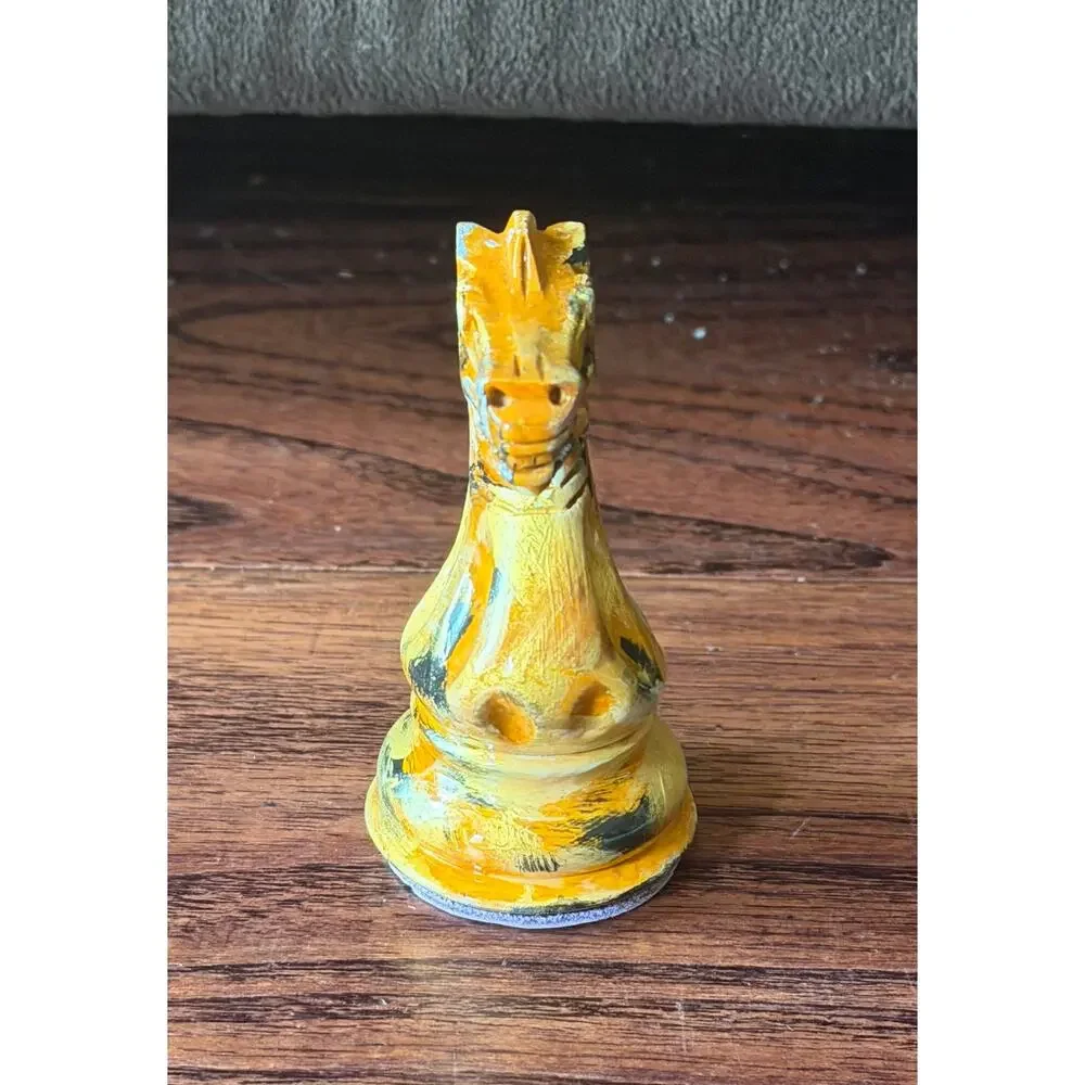 $1795 Purling London x Olivia Pilling Gold Knight Chess Art 15cm + Mini Rare Set